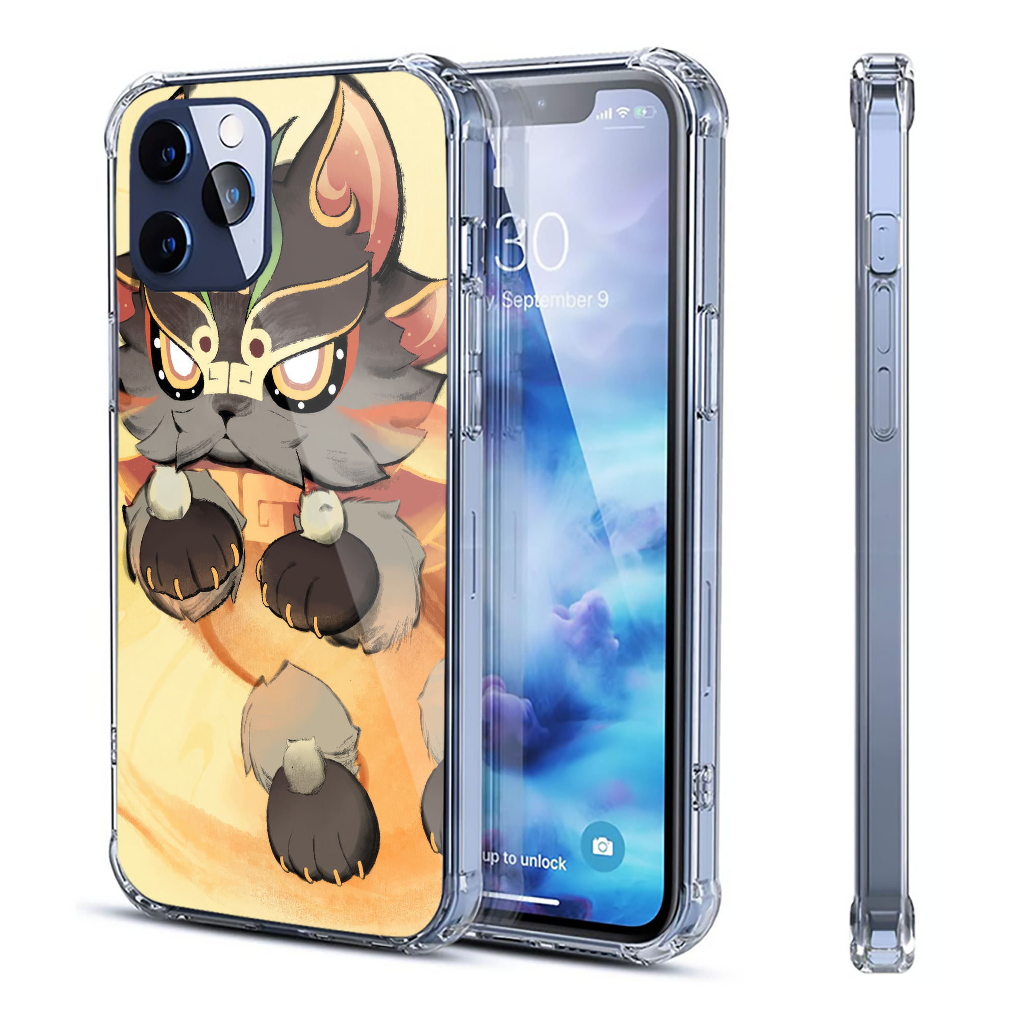 げんし神 genshin 【iPhone 12シリーズ対応】透明スマホケース（クリアソフトケース）